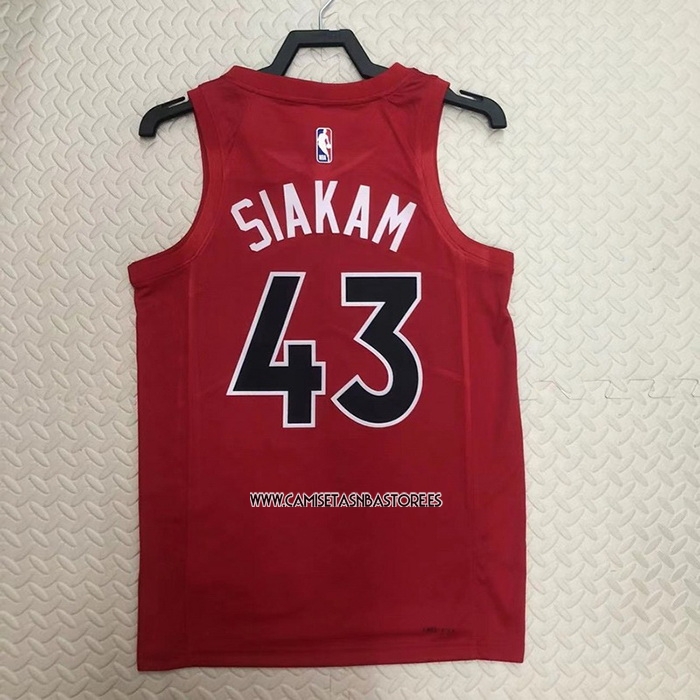 Pascal Siakam NO 43 Camiseta Toronto Raptors Icon 2022-23 Rojo